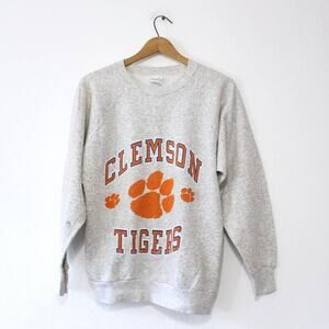 Vintage Clemson University Tigers Sweatshirt Large